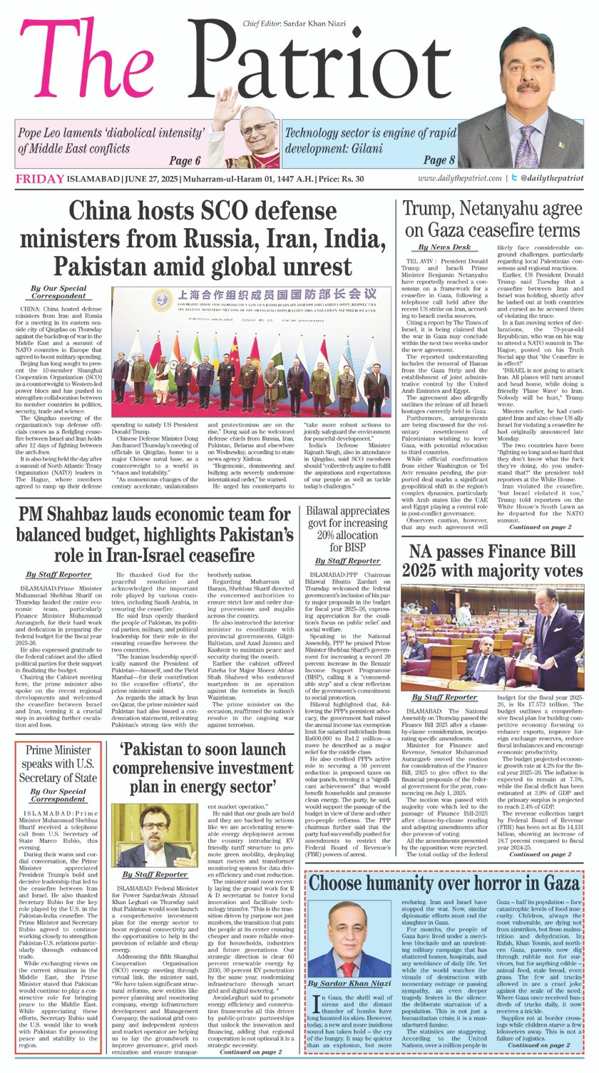 P1-Daily The Patriot 27-06-2025