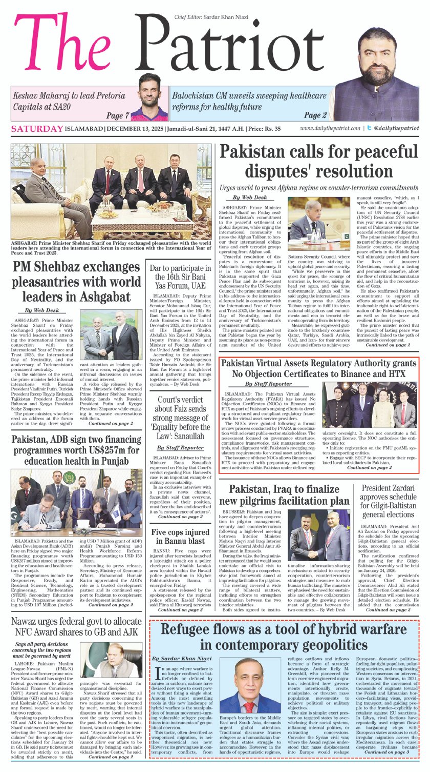 P1-Daily The Patriot-13-12-2025