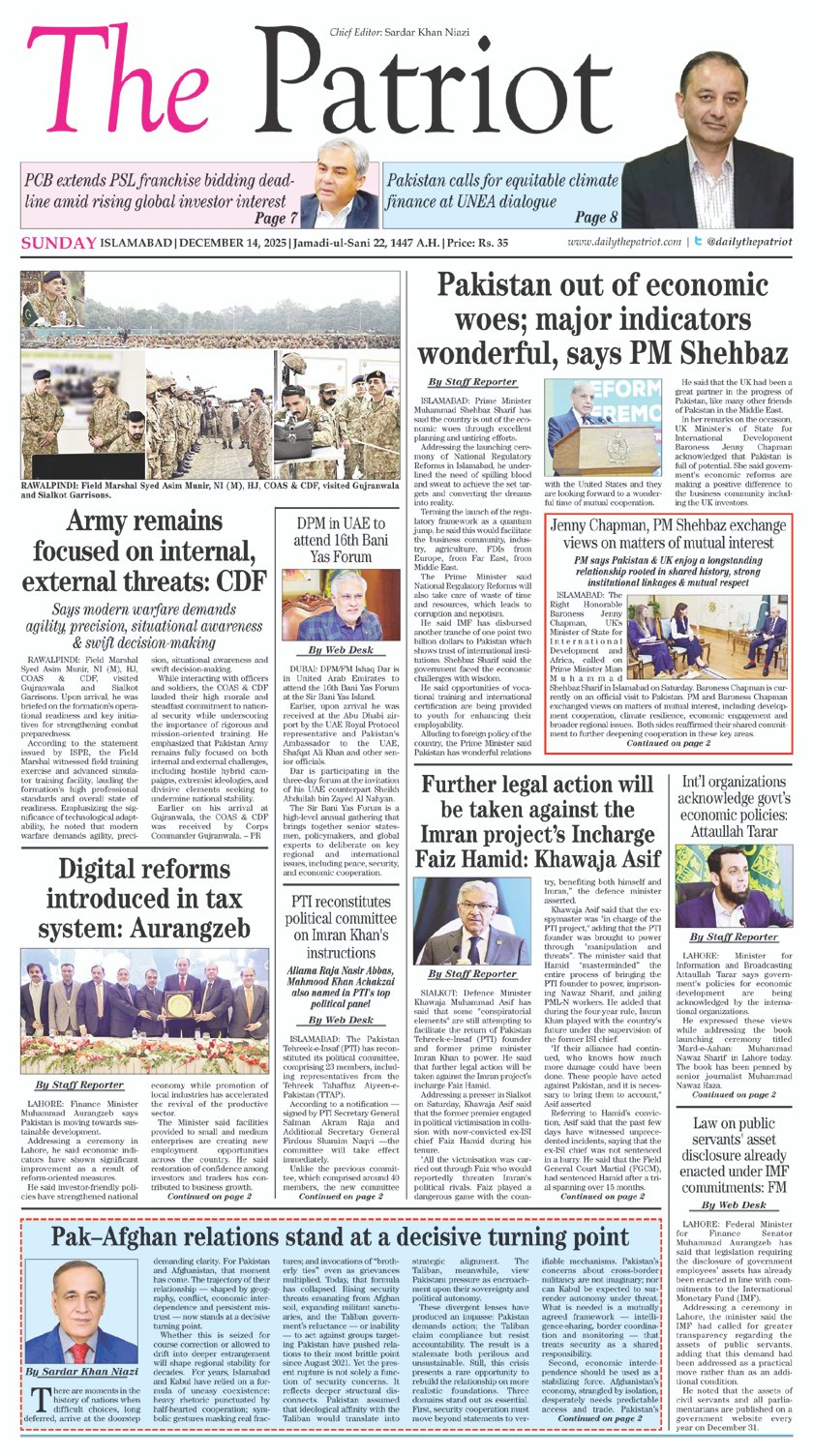 P1-Daily The Patriot-14-12-2025