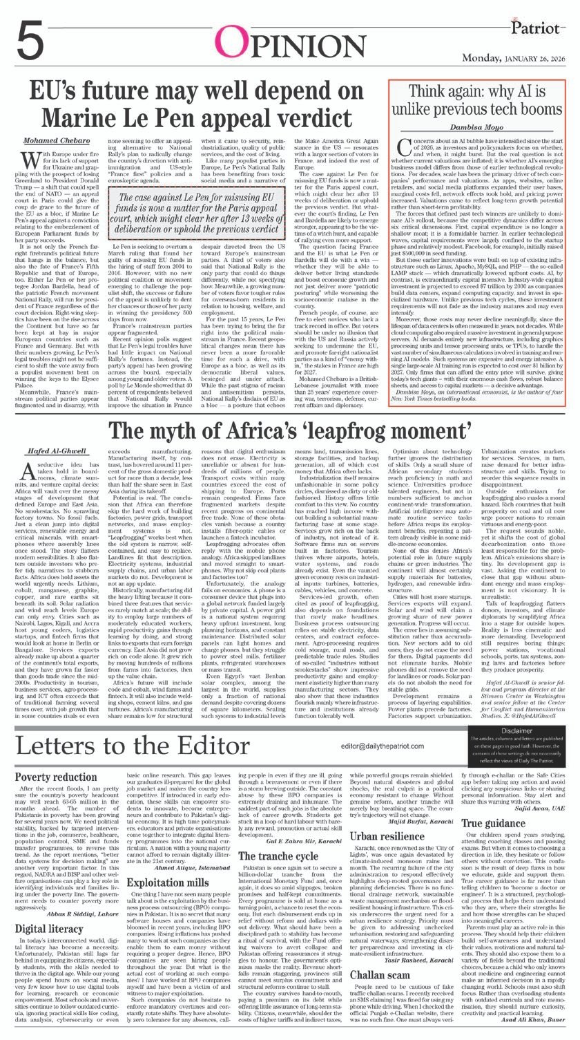 P5-Daily The Patriot-26-01-2026