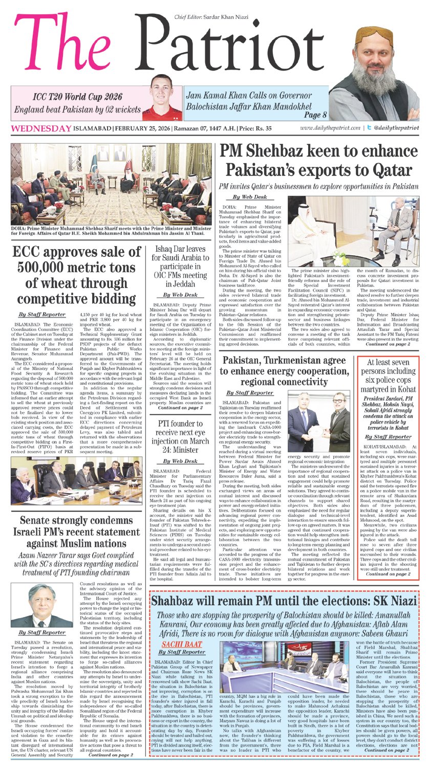 P1-Daily The Patriot-25-02-2026