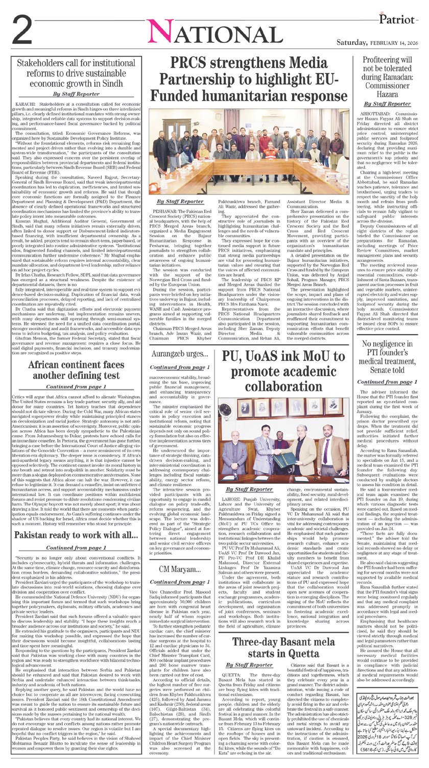 P2-Daily The Patriot-14-02-2026