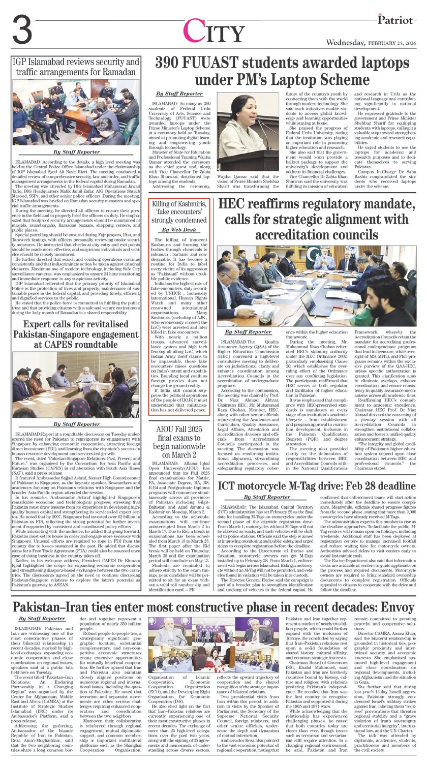 P3-Daily The Patriot-25-02-2026