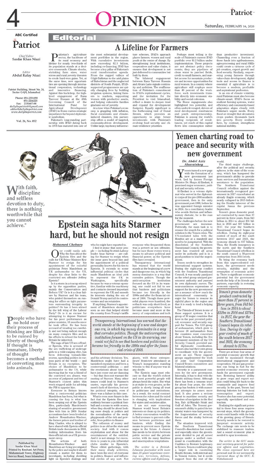 P4-Daily The Patriot-14-02-2026