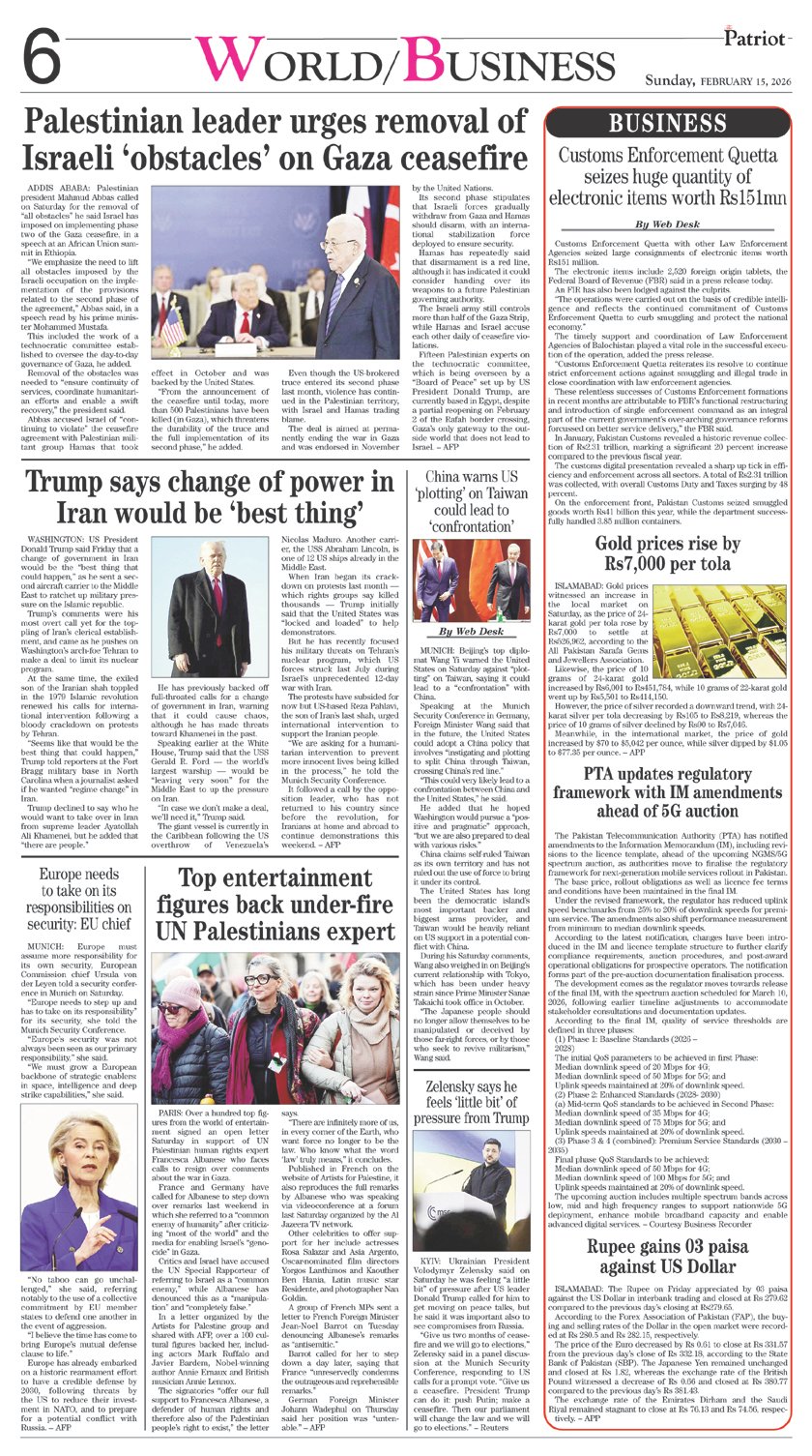 P6-Daily The Patriot-15-02-2026