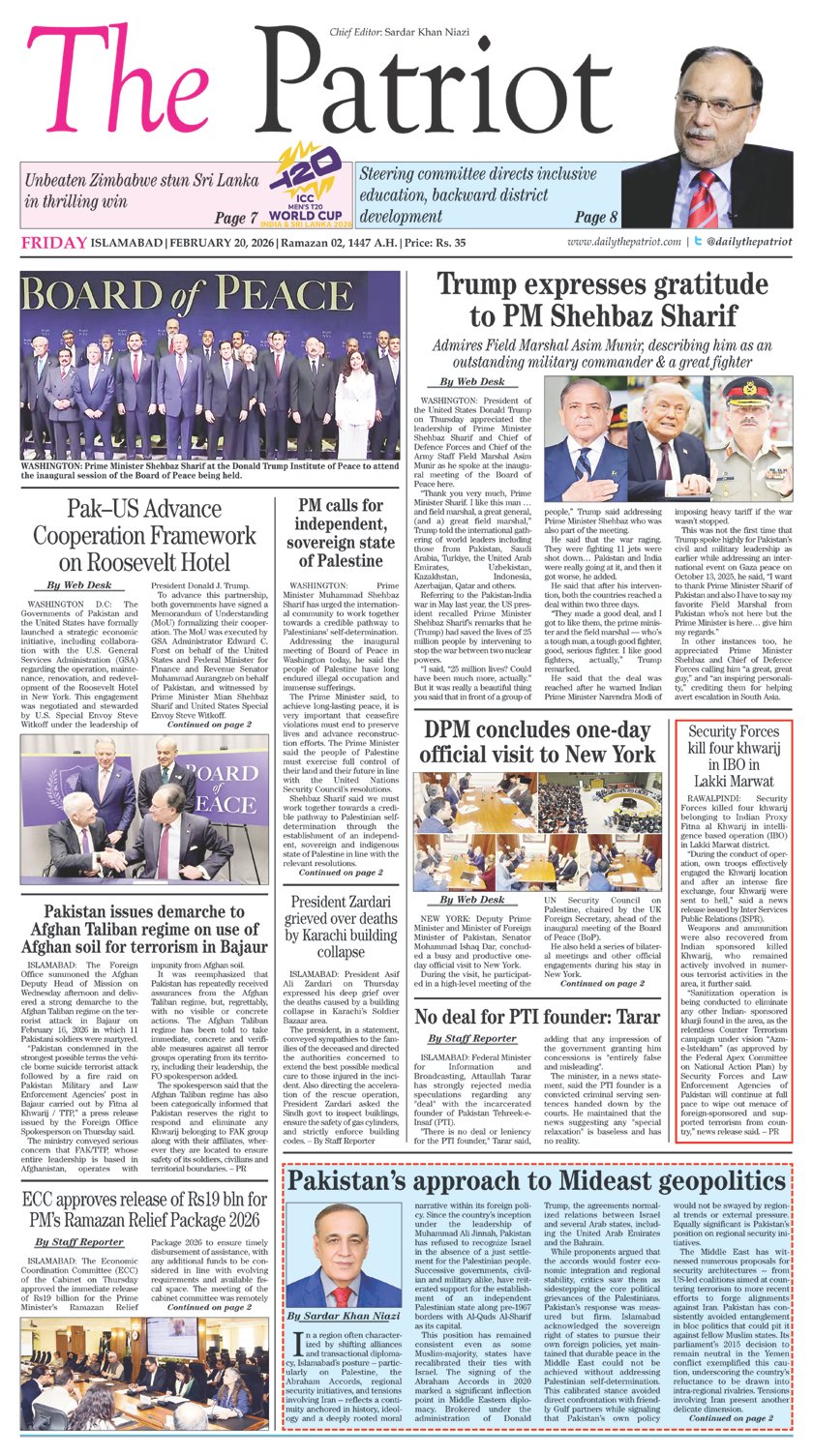 P1-Daily The Patriot-20-02-2026