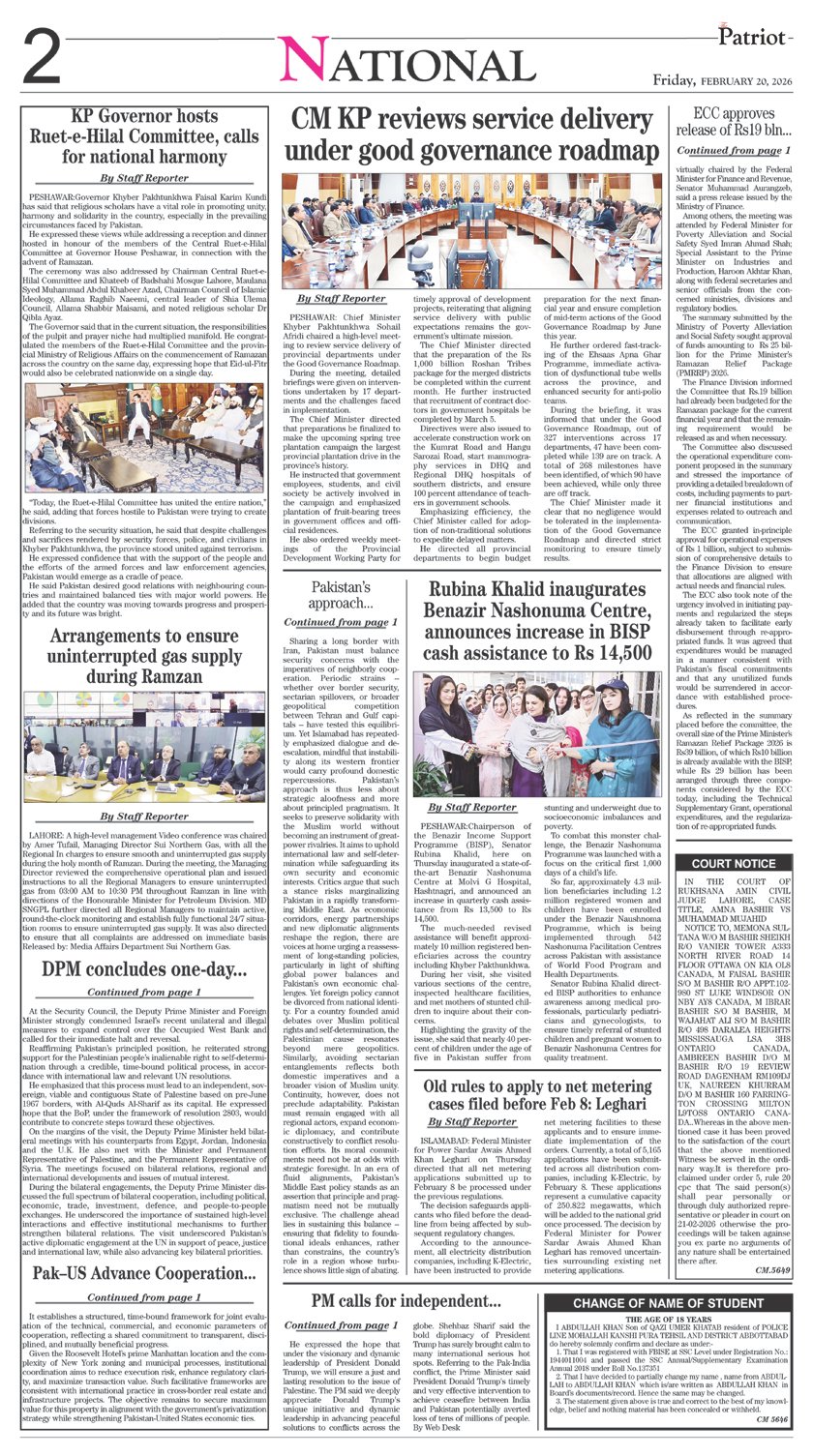 P2-Daily The Patriot-20-02-2026